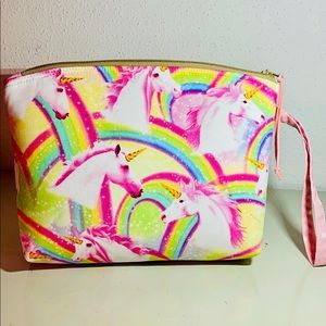Rainbow unicorn zipper pouch